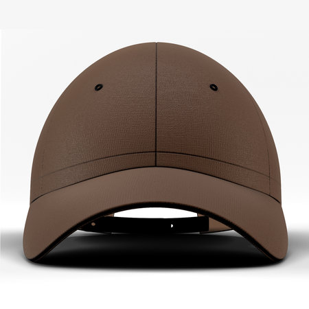 With this Front View Awesome Baseball Cap Mockup In Royal Brown Color, you can promote your logo more beautiful and valuable.の写真素材