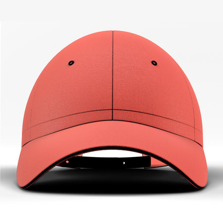 With this Front View Awesome Baseball Cap Mockup In Living Coral Color, you can promote your logo more beautiful and valuable.の写真素材