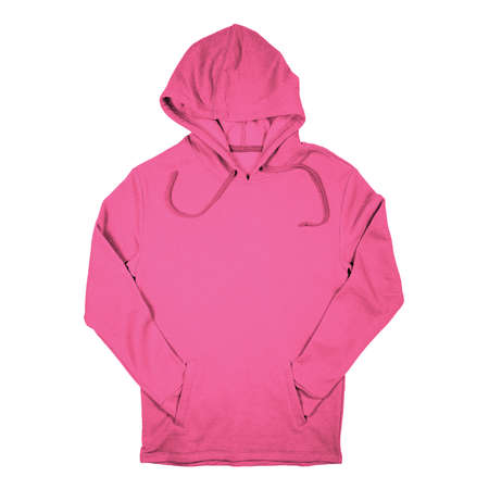 You do not have to be a designer, to make a lovely mockup, If you use this Awesome Pullover Hoodie Mockup In Pink Cosmos Color.の写真素材