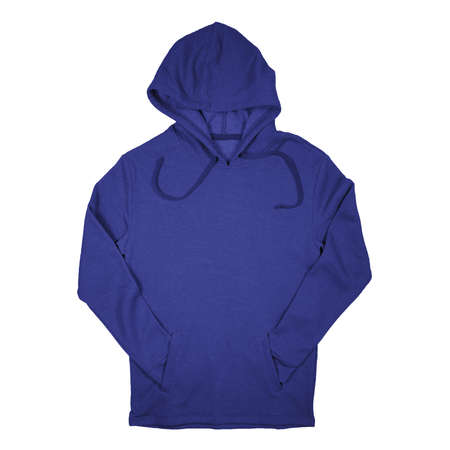 You do not have to be a designer, to make a lovely mockup, If you use this Awesome Pullover Hoodie Mockup In Clematis Blue Color.の写真素材