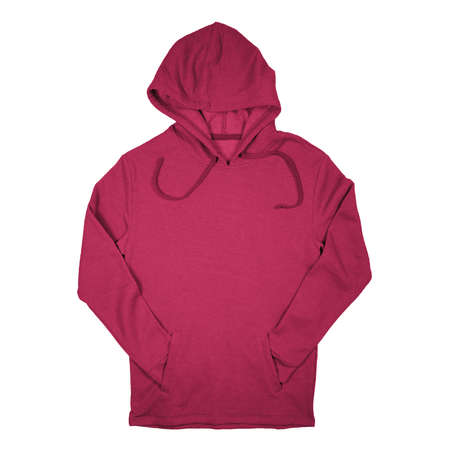 You do not have to be a designer, to make a lovely mockup, If you use this Awesome Pullover Hoodie Mockup In Cherries Jubilee Color.の写真素材