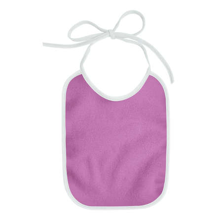 A blank Sweet Baby Bibs Mockup In Radiant Orchid Color, to shows your designs as a graphic design professional.の写真素材