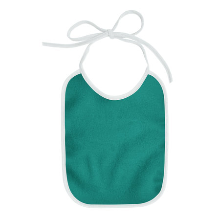 A blank Sweet Baby Bibs Mockup In Alpine Green Color, to shows your designs as a graphic design professional.の写真素材