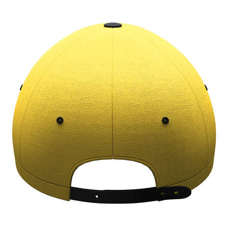 By using this Back View Creative Baseball Hat Mockup In Aspen Gold Color, give your artwork a boost.の写真素材