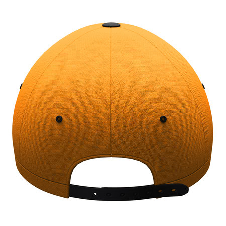 By using this Back View Creative Baseball Hat Mockup In Radiant Yellow Color, give your artwork a boost.の写真素材