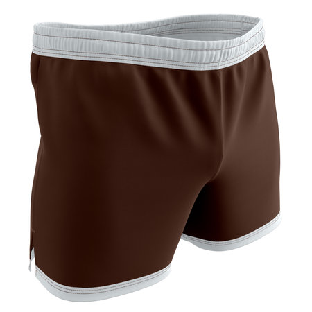 Use this Side View Fabulous Shorts Mockup In Tiramisu Brown Color, to get more wonderful design products.の写真素材
