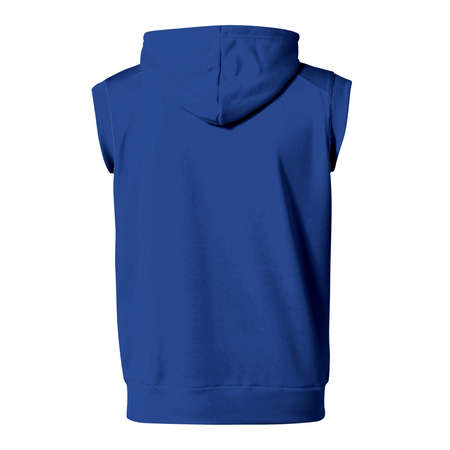 You do not need to be a designer if you use this Back View Fabulous Sleeveless Hoodie Mockup In Nouvean Navy Color.の写真素材