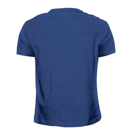 You can make your logo design more beautiful with this Back View Simple T Shirt Mockup In Nouvean Navy Color.の写真素材