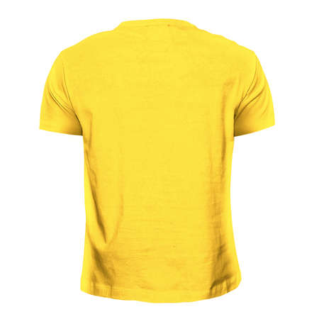 You can make your logo design more beautiful with this Back View Simple T Shirt Mockup In Aspen Gold Color.の写真素材
