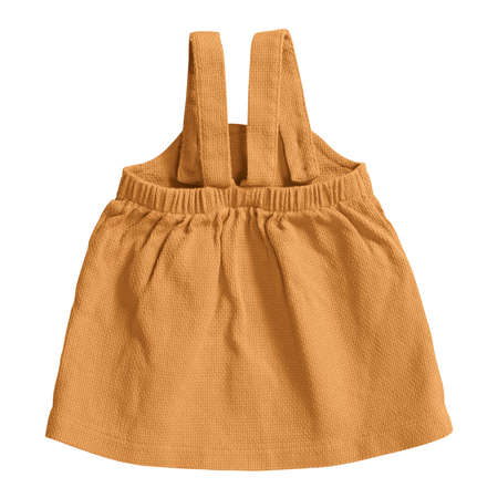This Front View Amazing Baby Dress Mockup In Iceland Poppy Color, is a Professional looking mockup to place your own designの写真素材