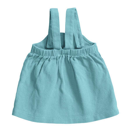 This Front View Amazing Baby Dress Mockup In Tanager Turquoise Color, is a Professional looking mockup to place your own designの写真素材