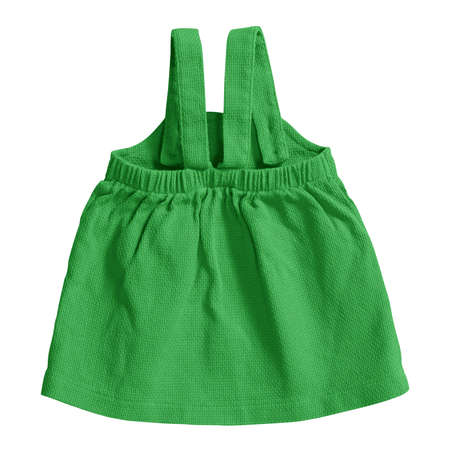 This Front View Amazing Baby Dress Mockup In Classic Green Color, is a Professional looking mockup to place your own designの写真素材