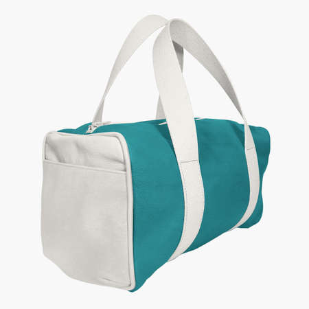 You do not need to be a designer if you use this Perspective View Beauty Gym Bag Mockup In Green Eden Color.の写真素材