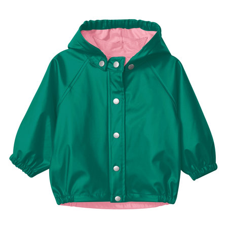 With these Beauty Baby Raincoat Mockup In Bear Grass Color, you donât have to wait for your brand or logo to be done. Simply add your graphic and it is ready.の写真素材