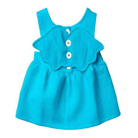 With this Back View Beauty Baby Dress Mockup In Blue Atoll Color, your design will look more realistic and adorable.の写真素材