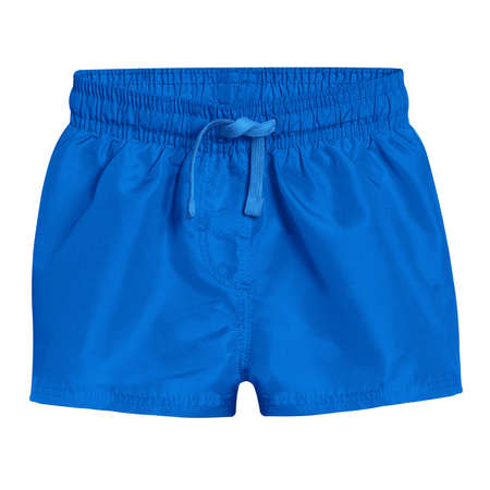 Visualize your designs with just a couple of clicks in this Impressive Baby Swimming Shorts Mockup In Brilliant Blue Color.の写真素材