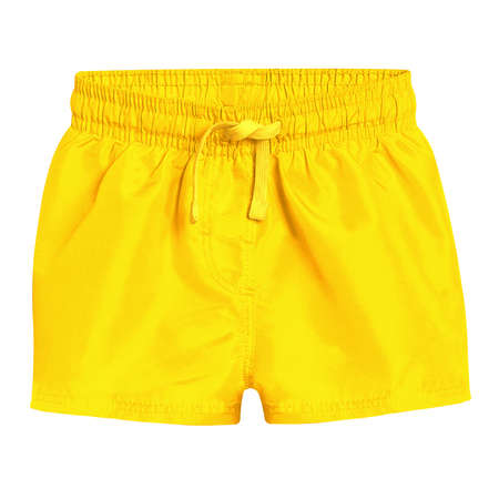 Visualize your designs with just a couple of clicks in this Impressive Baby Swimming Shorts Mockup In Empire Yellow Color.の写真素材