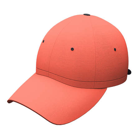 With this Front View Excellent Baseball Hat Mockup In Persimmon Orange Color, you can promote your logo more beautiful and valuable.の写真素材