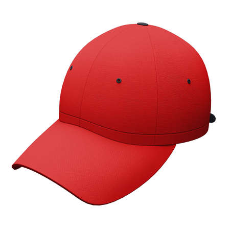 With this Front View Excellent Baseball Hat Mockup In Racing Red Color, you can promote your logo more beautiful and valuable.の写真素材