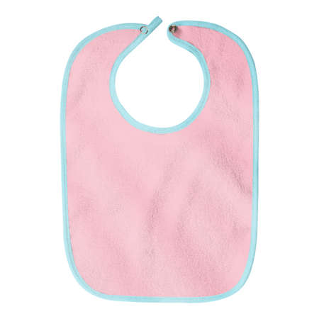 Instantly create beautiful images for your designs, with this Cute Baby Bibs Mockup In Candy Pink Color.の写真素材