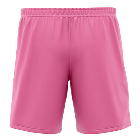Show off your design style like a pro, by using this Back View Popular Soccer Shorts Mockup In Pink Cosmos Color.の写真素材