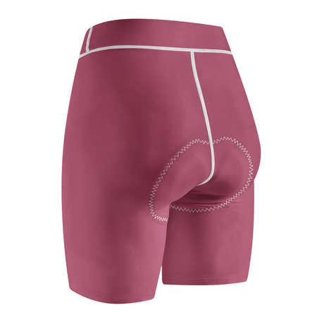 Instantly create beautiful images for your designs, with this Back View Realistic Shorts Mockup In Red Bud Color.の写真素材