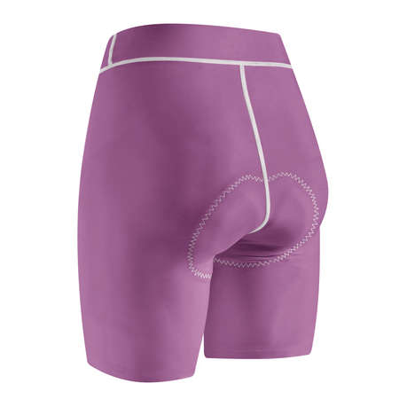 Instantly create beautiful images for your designs, with this Back View Realistic Shorts Mockup In Radiant Orchid Color.の写真素材