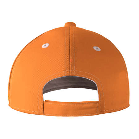 A Back View Stylish Sport Hat Mockup In Iceland Poppy Color. To make your designs come alive, quickly and effortlessly.の写真素材