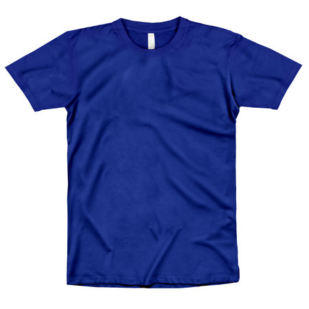 Grab this Fantastic Shirt Mockup In Dazzling Blue Color is a simple and modern blank template.の写真素材