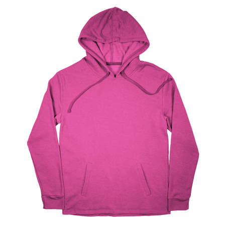 Give a professional touch to your design with this Front View Fantastic Pullover Hoodie Mockup In Rose Violet Color.の写真素材