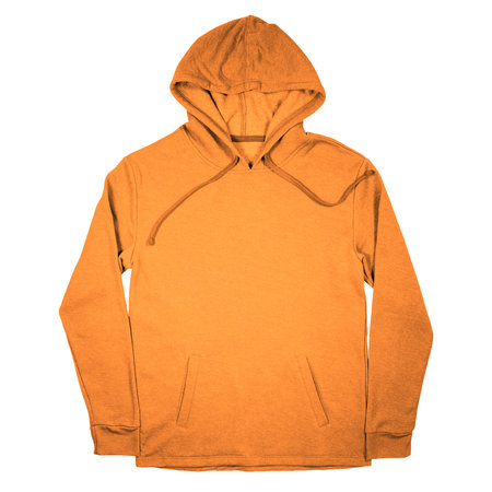 Give a professional touch to your design with this Front View Fantastic Pullover Hoodie Mockup In Iceland Poppy Color.の写真素材