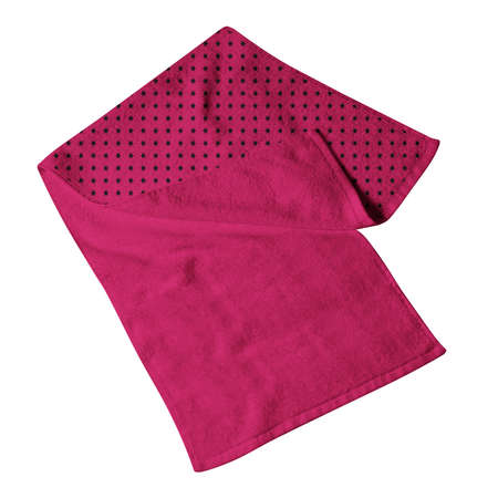 Get fashionable photos and never lost your beloved customer, with this Folded Small Gym Towel Mockup In Dark Sangria Color.の写真素材