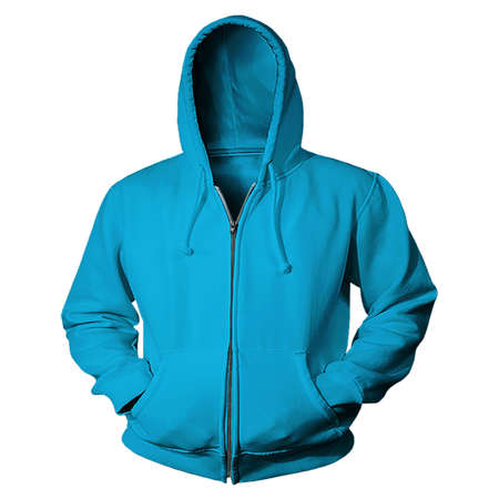 Just drop your image into this Impressive Sweater Mockup In Cyan Blue Color, and your design is ready to go.の写真素材