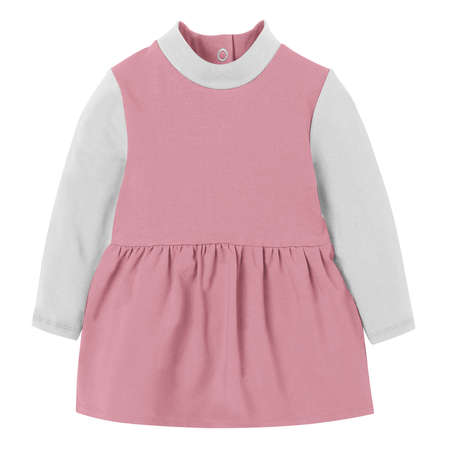 Give a boost to your designing activity by using this Sweet Baby Girl Dress Mockup In Candy Pink Color.の写真素材