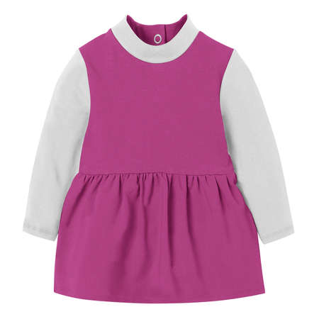 Give a boost to your designing activity by using this Sweet Baby Girl Dress Mockup In Rose Violet Color.の写真素材