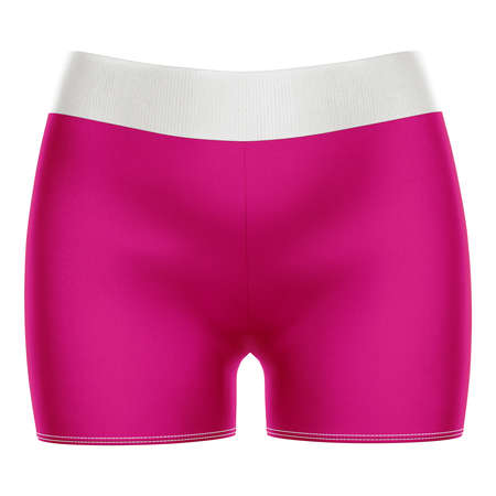 You can easily apply your incredible designs with this Awesome Girl Short Mockup In Beetroot Purple Color.の写真素材