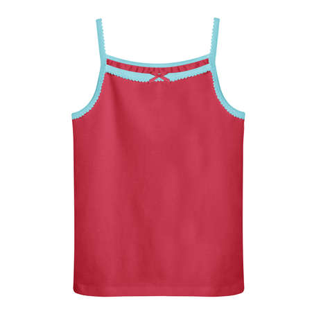 Just drop your artwork into this Stylish Baby Girl Tank Top Mockup In Lychee Red Color and start selling your design.の写真素材