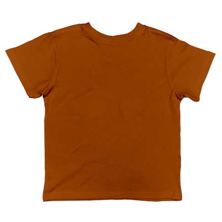A blank Beauty Toddler T Shirt Mockup In Leather Brown Color, to display your designs as a professional graphic designer.の写真素材