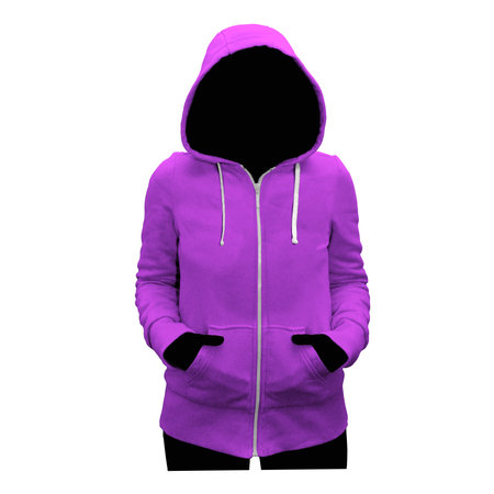 A high resolution Cute Female Hoodie Mockup In Ultra Violet Color to help you present your cap designs beautifully.の写真素材