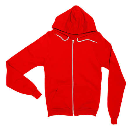 Showcase your designs like an expert graphic designer with this Awesome Zip Up Sweatshirt Mockup In Fusion Red Color. Customize everything you need.の写真素材