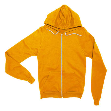 Showcase your designs like an expert graphic designer with this Awesome Zip Up Sweatshirt Mockup In Gold Fusion Color. Customize everything you need.の写真素材