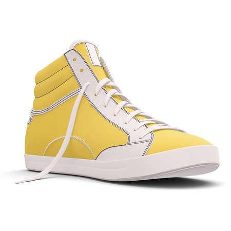 You can easily visualize your great design ideas with this Side View Amazing Sneakers Shoes Mockup In Prime Rose Color.の写真素材
