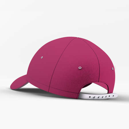 This Back View Fantastic Basketball Cap Mockup In Cherries Jubilee Color, can help you to implement your extraordinary designs.の写真素材