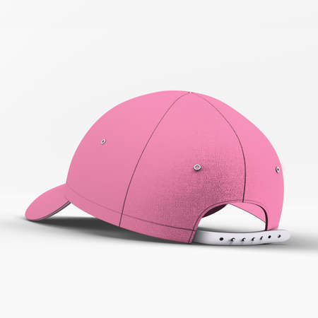 This Back View Fantastic Basketball Cap Mockup In Pink Cosmos Color, can help you to implement your extraordinary designs.の写真素材