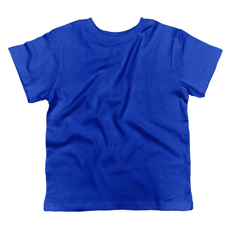 This Front View Cute Toddler T Shirt Mockup In Dazzling Blue Color, was made in a professional way, you can easily add your artwork to your products.の写真素材