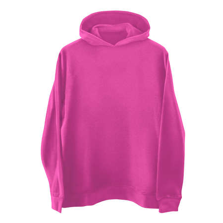Jump straight into creating lovely pictures for your design, with this Front View Classical  Hoodie Mockup In Shell Pink Color.の写真素材