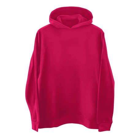 Jump straight into creating lovely pictures for your design, with this Front View Classical  Hoodie Mockup In Beetroot Purple Color.の写真素材