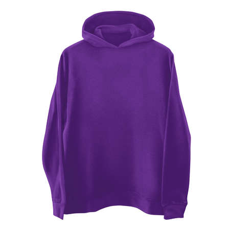 Jump straight into creating lovely pictures for your design, with this Front View Classical  Hoodie Mockup In Ultra Violet Color.の写真素材