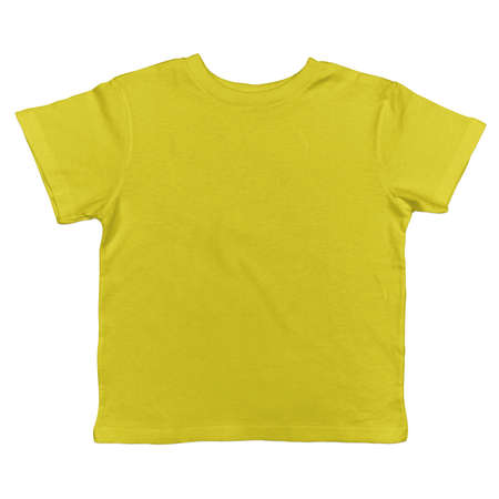 A Front View Excellent Toddler T Shirt Mockup In Blazing Yellow Color, to display your designs and brand more valuable.の写真素材