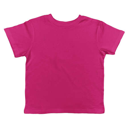 A Front View Excellent Toddler T Shirt Mockup In Beetroot Purple Color, to display your designs and brand more valuable.の写真素材